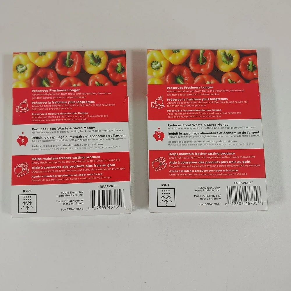 Lot Of 2 Frigidaire PureAir Produce Keeper Refill (1-Pack) PK-1